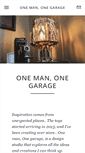 Mobile Screenshot of 1man1garage.com